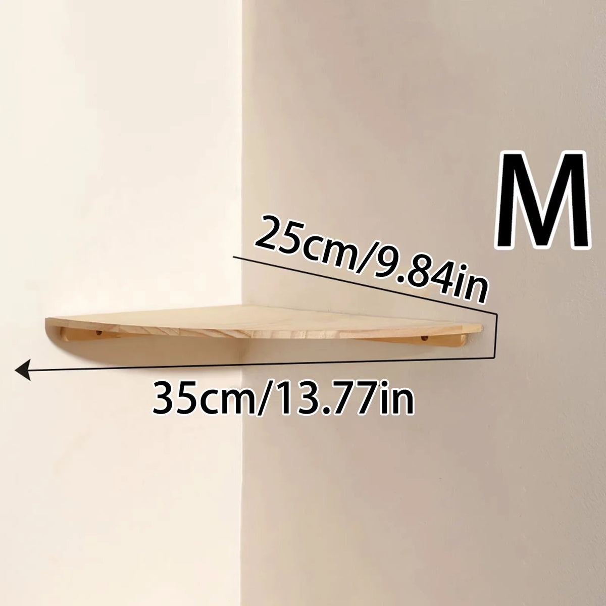 Mensole angolari da parete in legno, mensola galleggiante rotonda da parete, mensola angolare montata per camera da letto, soggiorno e cucina