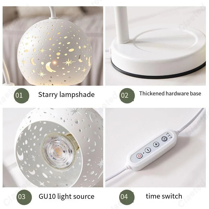 Nebeská lampa na ohřívání svíček s hvězdným svitem