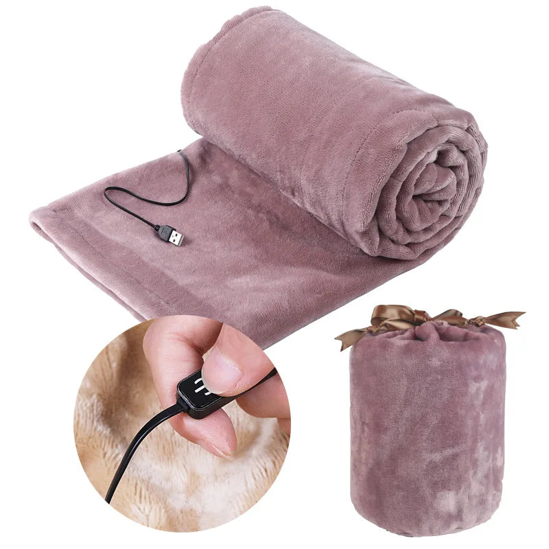 Coperta riscaldata per un comfort accogliente in viaggio