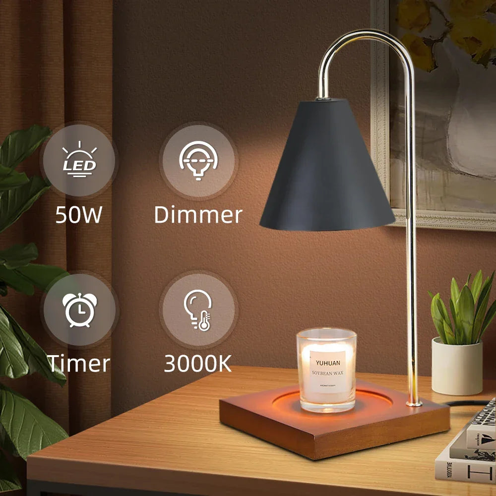 Lampe chauffe-bougie pour une lueur chaleureuse