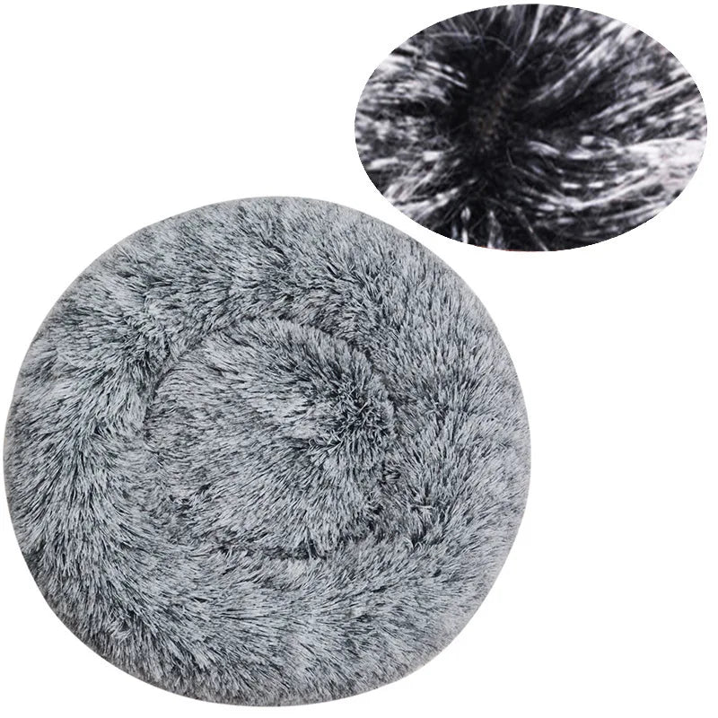 Cuccia rotonda per cani invernale calda, cesta in peluche per cani, cuccia lavabile per animali domestici per cani di taglia piccola, media e grande, divano per gatti