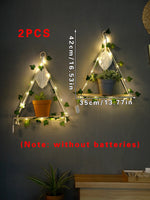 Mensola in legno con decorazione a foglia appesa, mensola LED decorativa, arredamento estetico per stanza, mensole galleggianti, espositore da parete per soggiorno