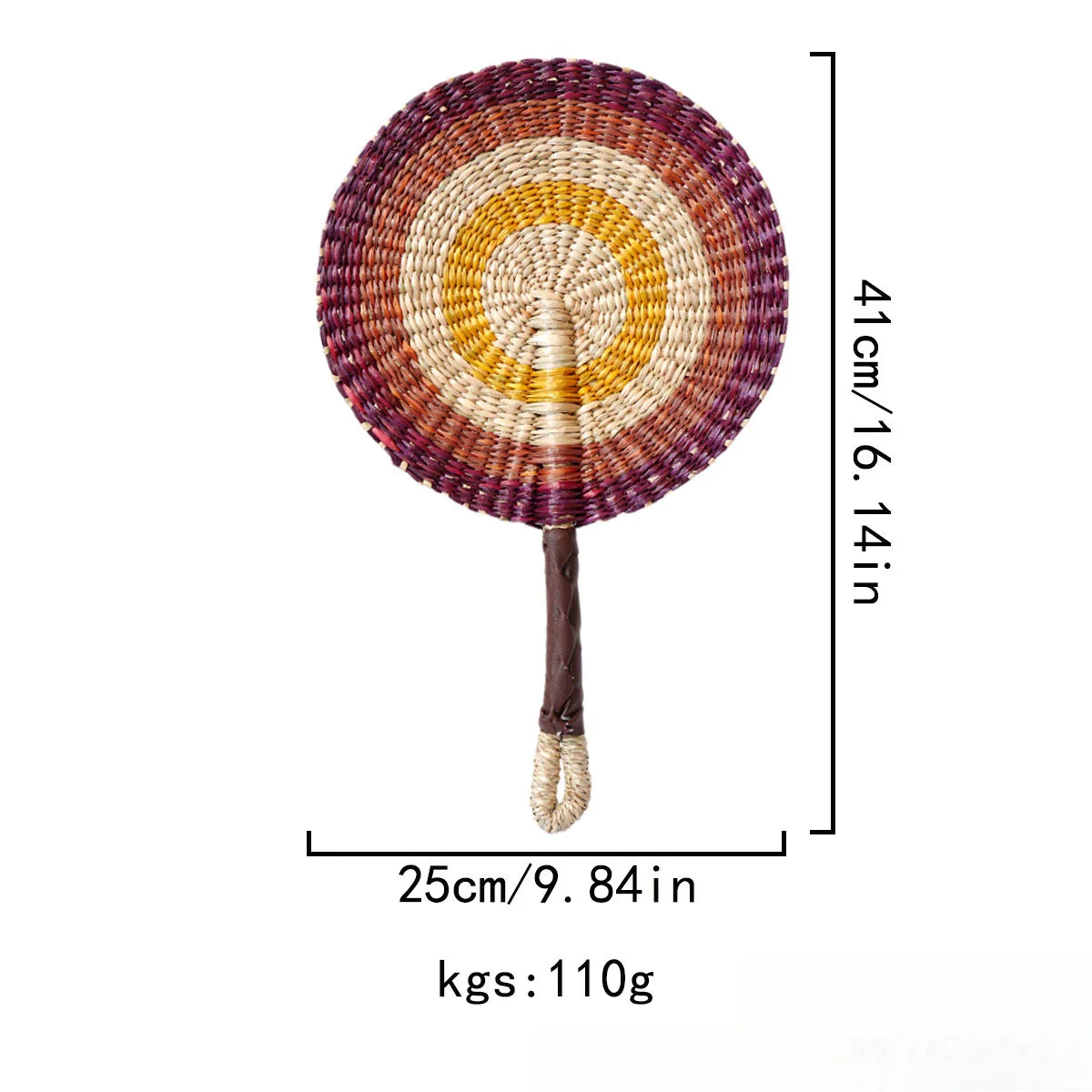 Seagrass Woven Wall Hanging Decor Fan