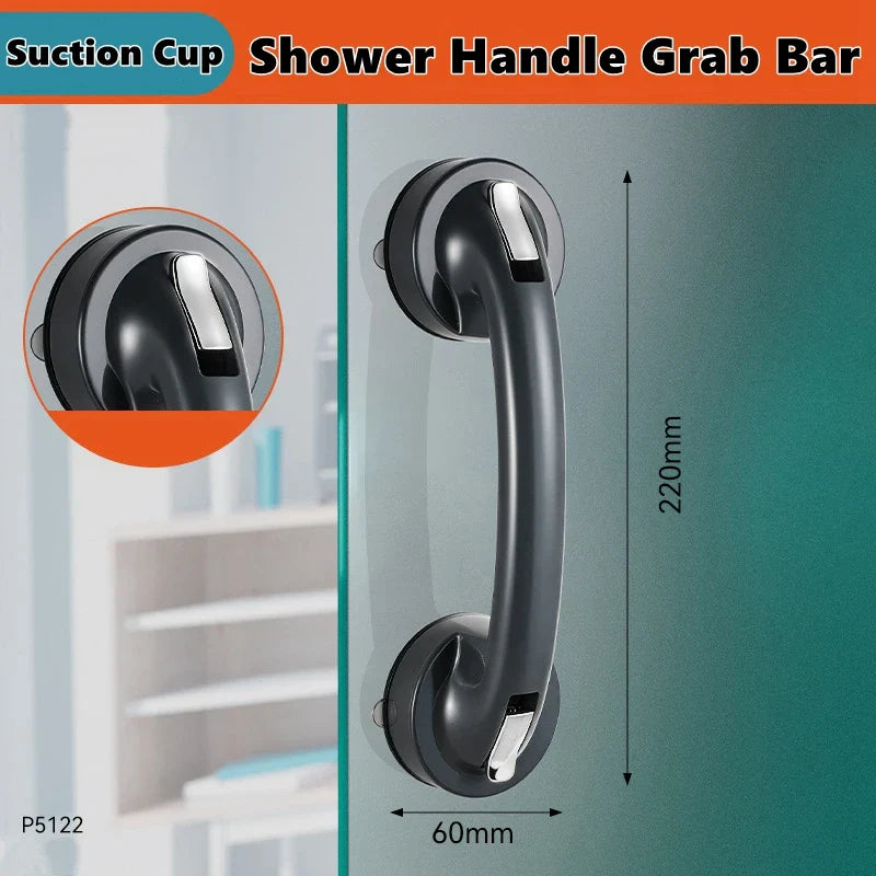 Shower Handle Grab Bars For Bathtubs Showers Suction Grab Bar Bathroom Bathtub Bath Handles Handicap Elderly Seniors Safety Grip