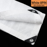 Plasă albă de umbrire din HDPE, anti-UV – copertină pentru grădină