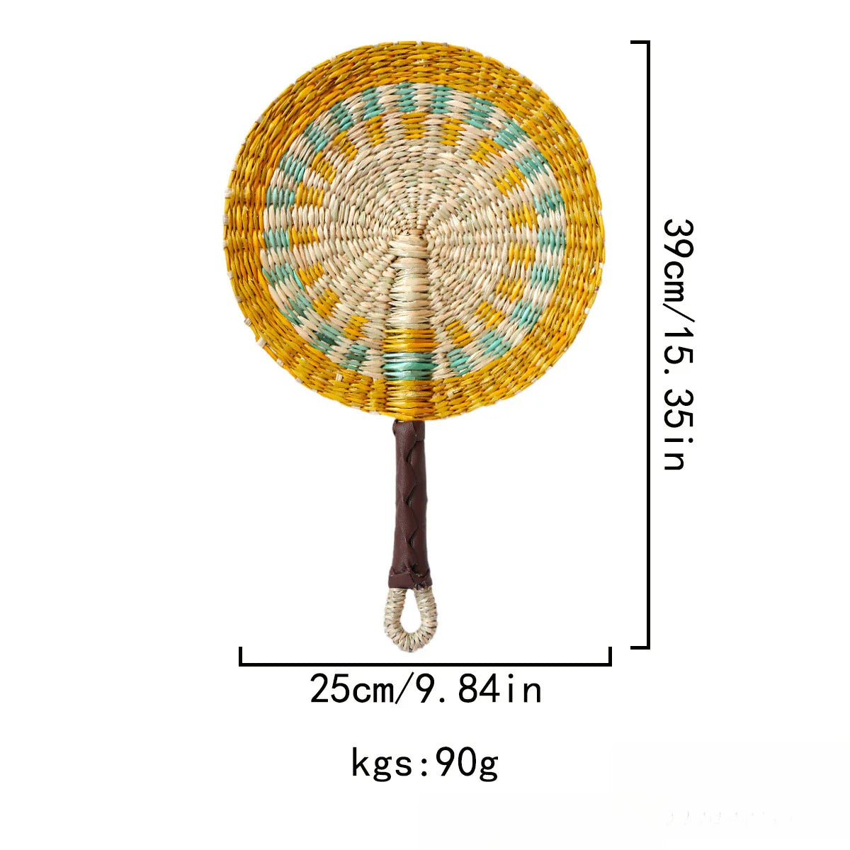 Seagrass Woven Wall Hanging Decor Fan