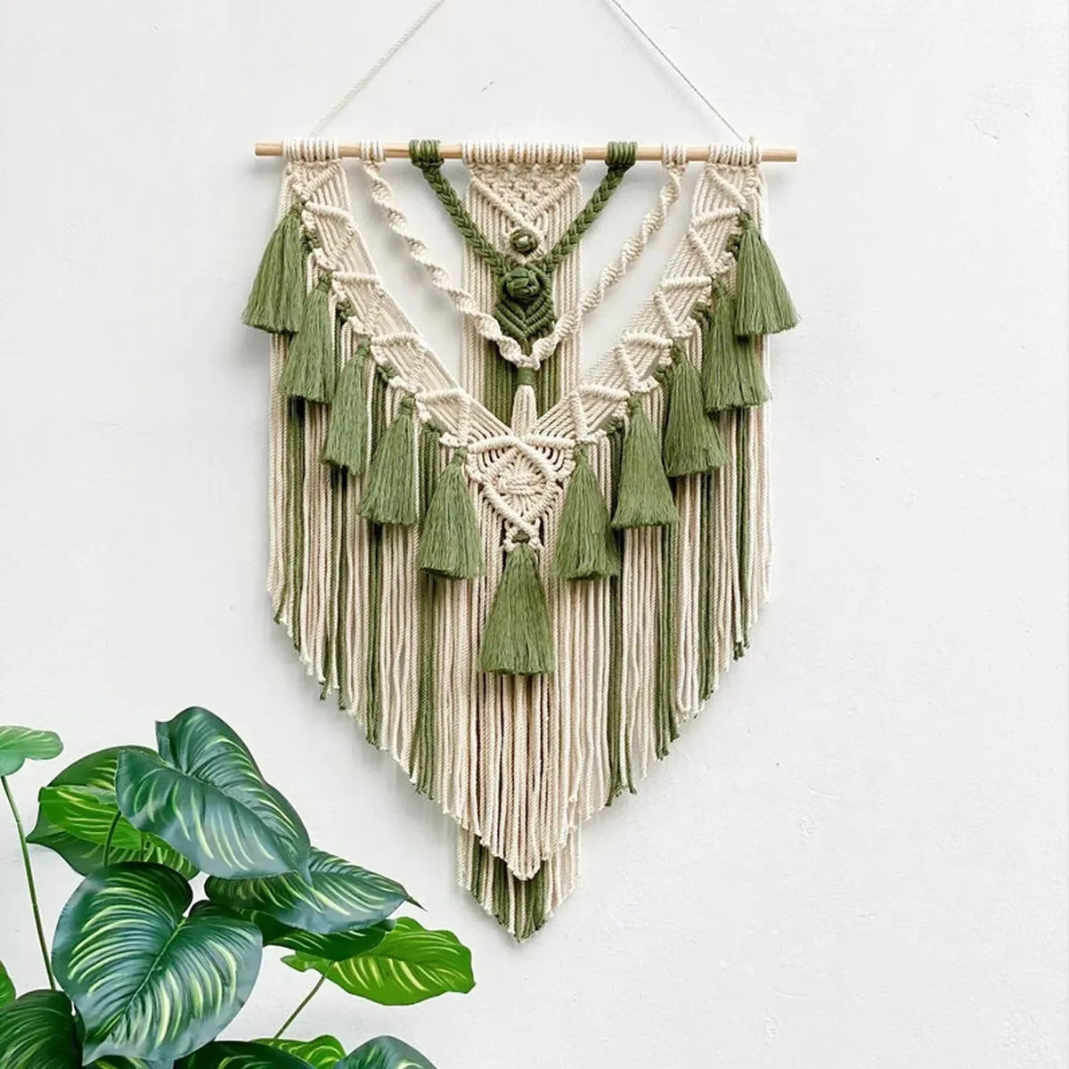 Macrame Woven Wall Hanging - Boho Chic Tapestry