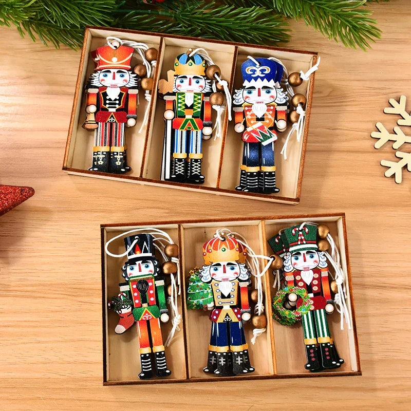 Ornements de table soldats de Noël avec caractère festif