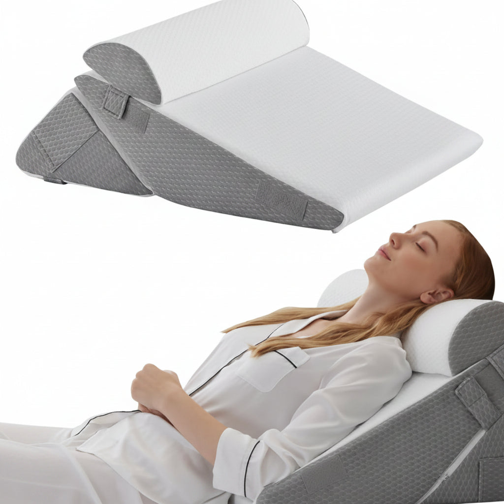 Cuscino a cuneo regolabile per letto per comfort elevato