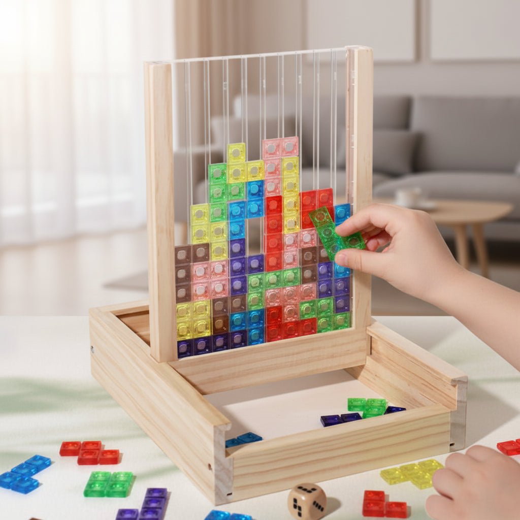 Rompecabezas de madera para entrenamiento creativo del cerebro