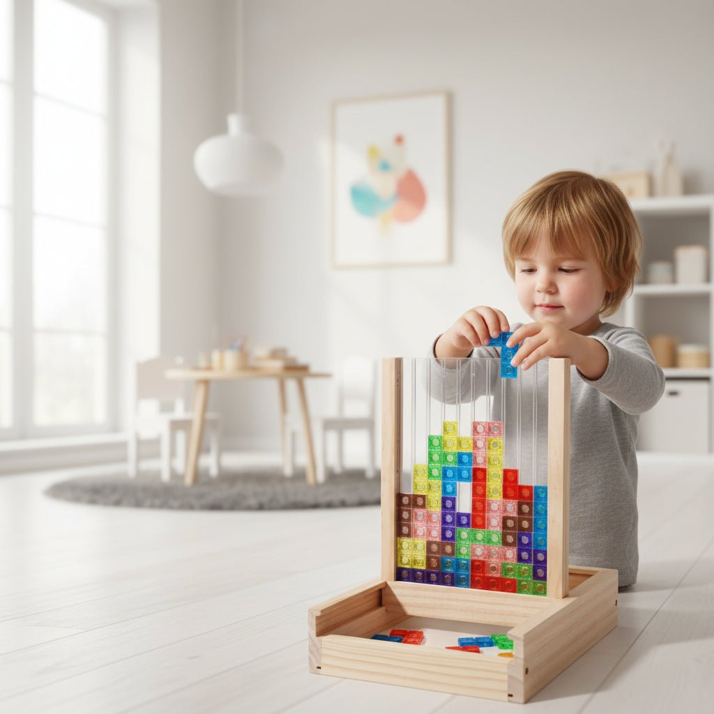 Rompecabezas de madera para entrenamiento creativo del cerebro