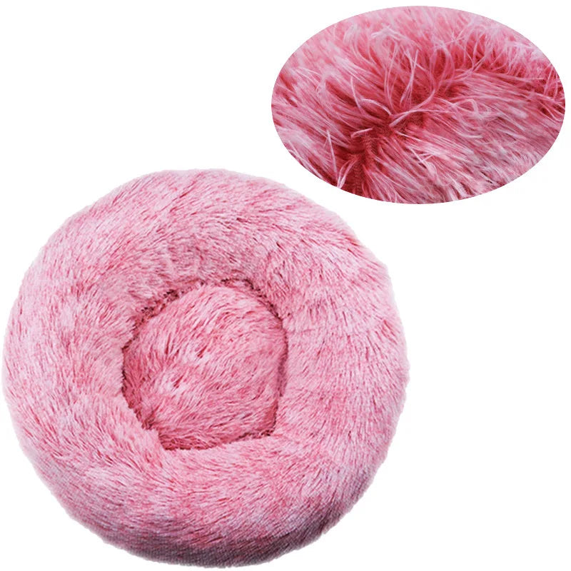 Cuccia rotonda per cani invernale calda, cesta in peluche per cani, cuccia lavabile per animali domestici per cani di taglia piccola, media e grande, divano per gatti