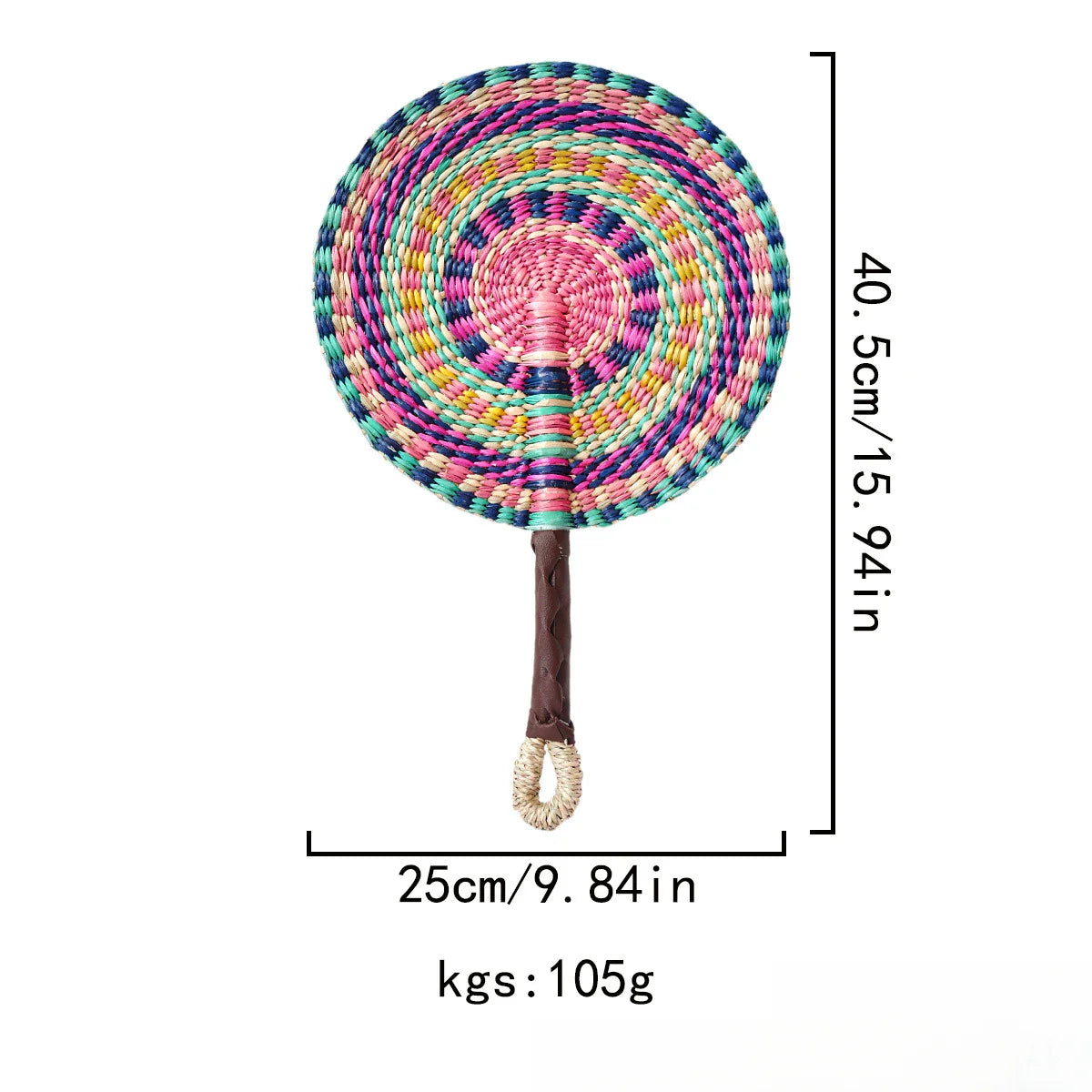 Seagrass Woven Wall Hanging Decor Fan