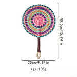 Seagrass Woven Wall Hanging Decor Fan