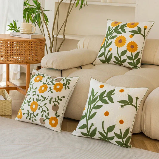 Amelia Floral Pillow Cover For Artful Softness