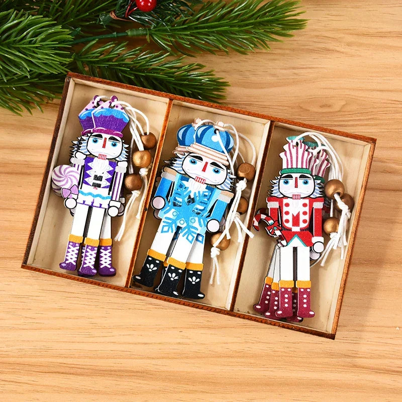 Ornements de table soldats de Noël avec caractère festif