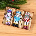 Ornements de table soldats de Noël avec caractère festif
