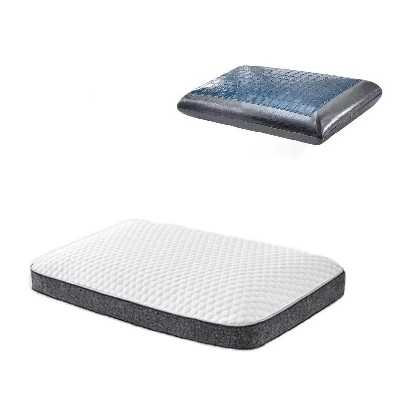 Gel Cooling Pillow with Bamboo Charcoal Memory Foam