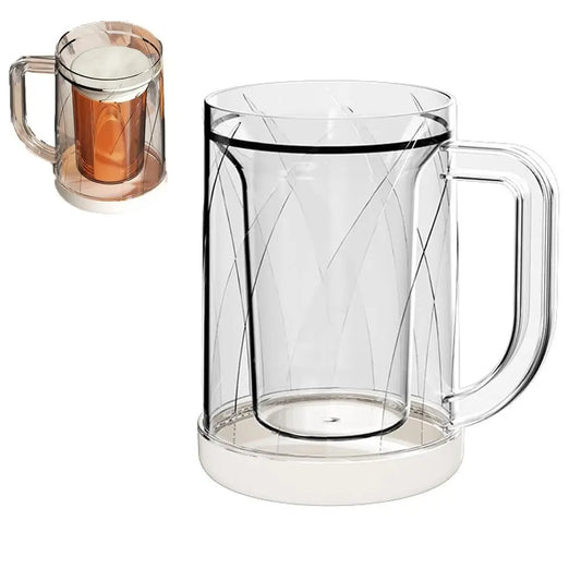 Verdickter 20oz Bierkrug mit Griff, Gefrierschrankgeeignet  