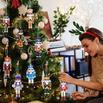 Ornements de table soldats de Noël avec caractère festif