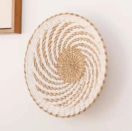 Panier mural tissé bohème
