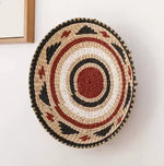 Panier mural tissé bohème