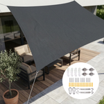 Sombrilla rectangular impermeable para comodidad en todo clima