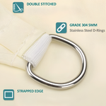 Sombrilla rectangular impermeable para comodidad en todo clima