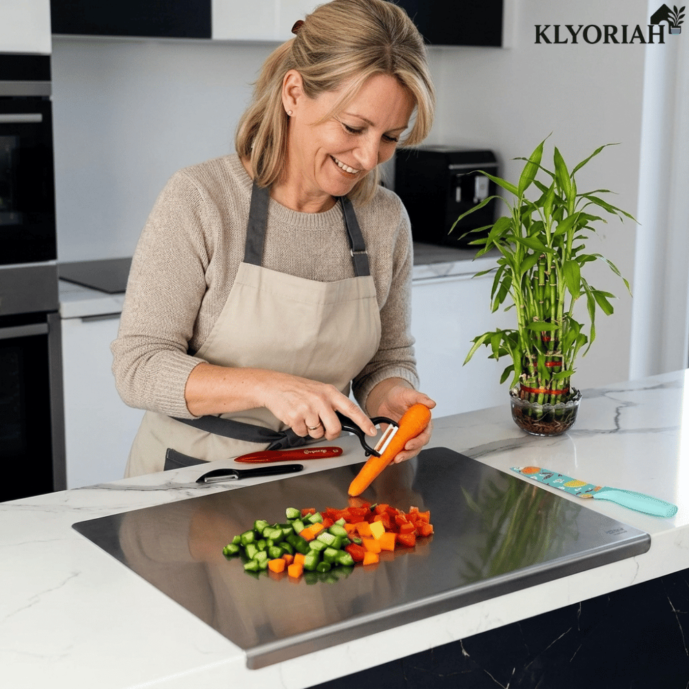Stainless Steel Cutting Board For Sleek Prep