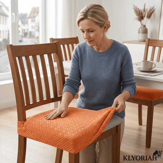 Huse impermeabile pentru scaune, cu jacquard artistic
