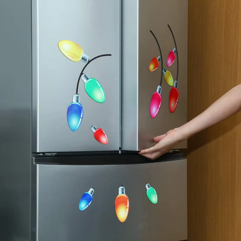 Reflective Holiday Table Lights With Magnetic Glow
