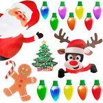 Reflective Holiday Table Lights With Magnetic Glow