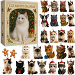 Calendario dell'Avvento Figurina Gatto per Fascino Festivo