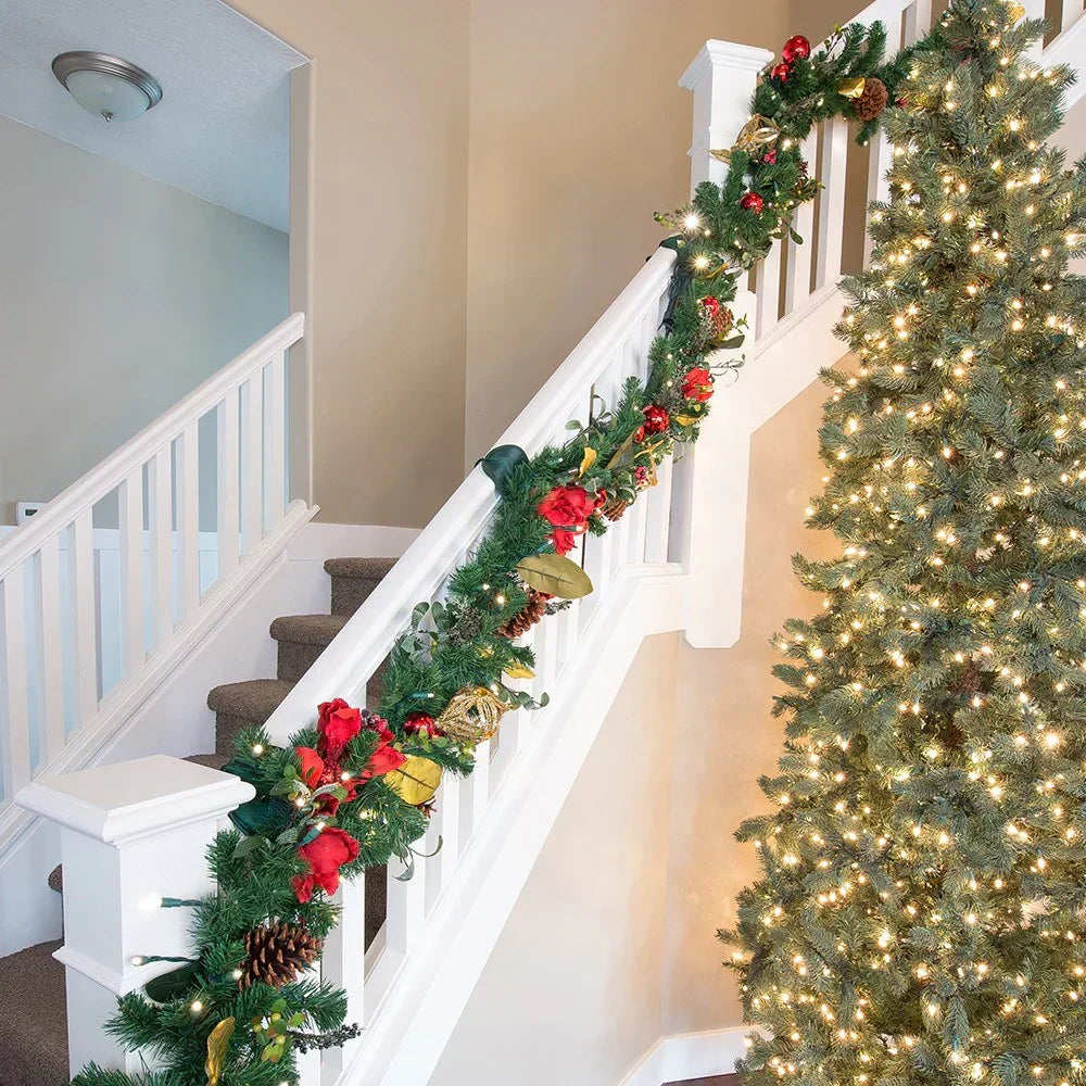 Adjustable Garland Hanger for Elegant Stair Decor