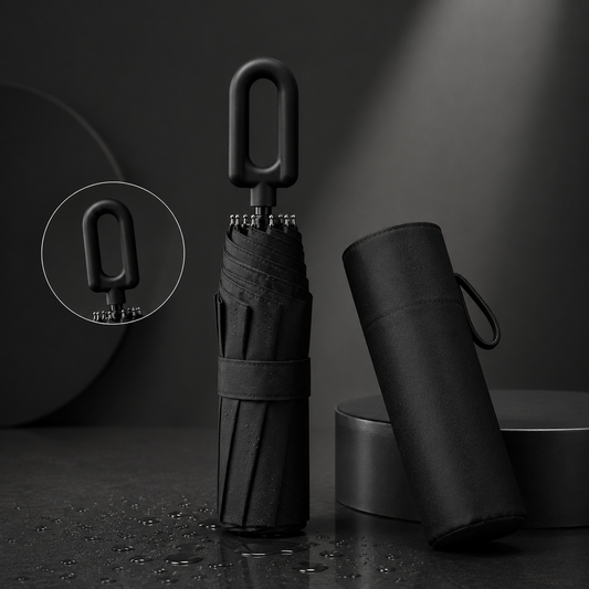 STORMLOCK - Umbrelă automată rezistentă la vânt, cu structură cu 8 spițe și protecție UV, concepută pentru rezistență în condiții meteo dificile și confort în călătoriile de zi cu zi