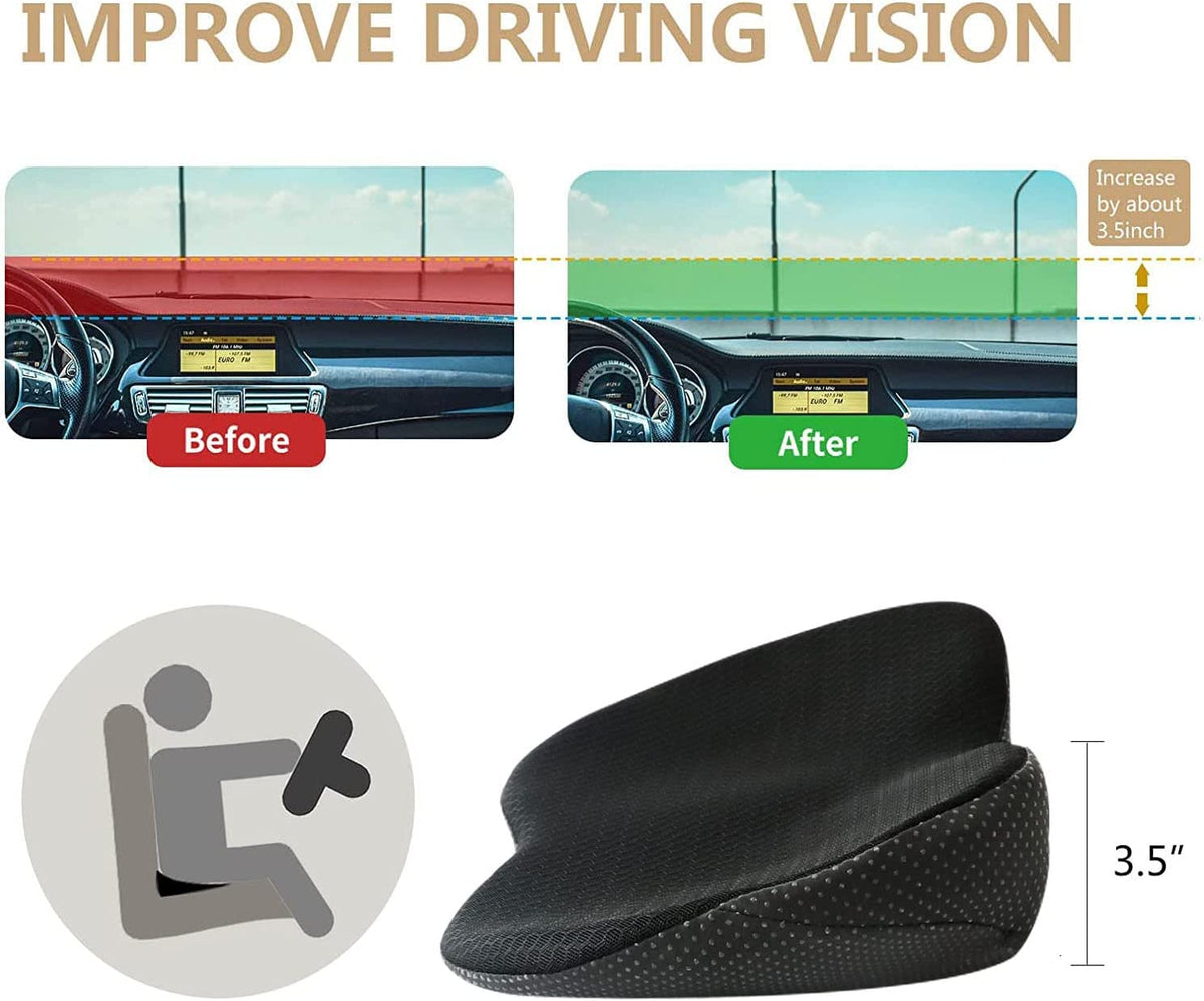 Adult Car Booster Seat Cushion for Clearer Views