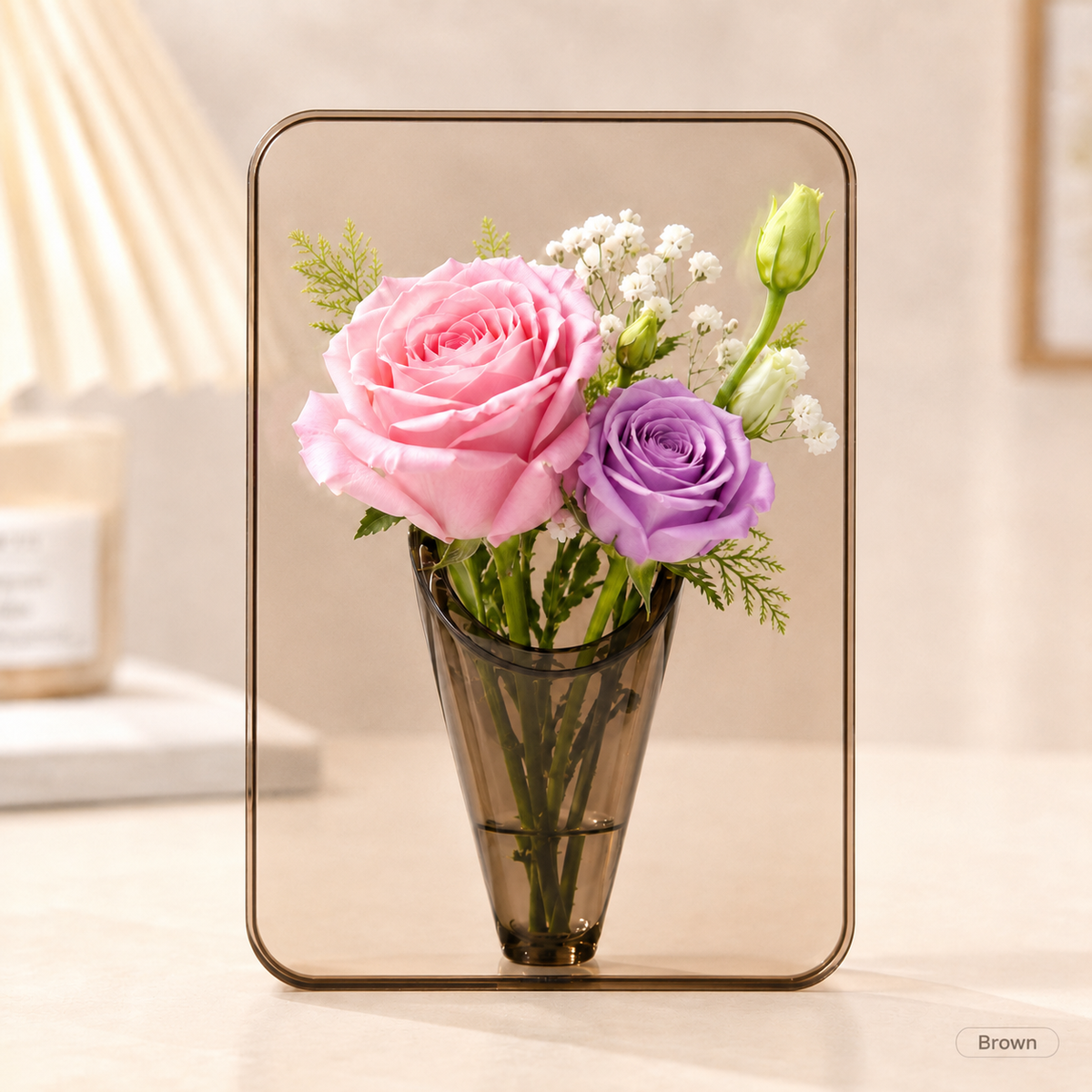 Acryl-Fotorahmen-Vase für persönliche Blüten