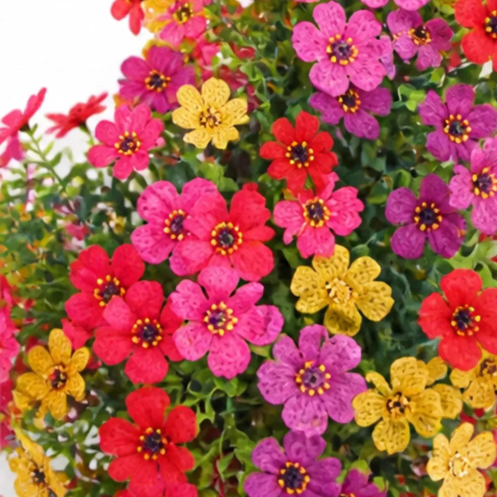 Vase à fleurs artificielles pour couleur de jardin toute l'année