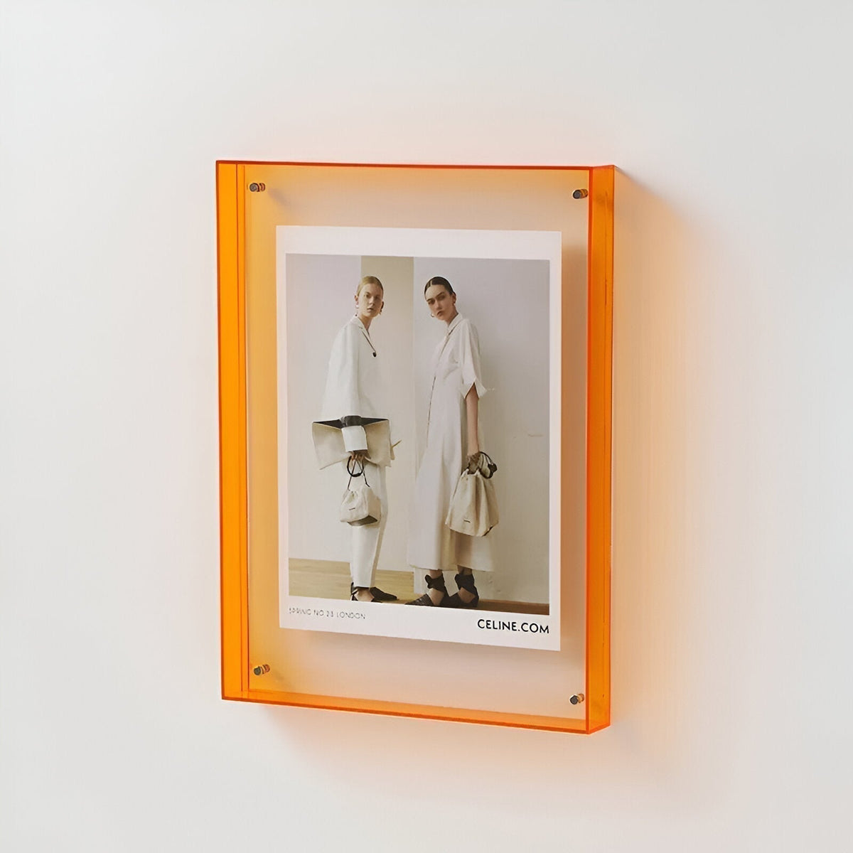 Transparenter Fotorahmen für moderne Präsentation