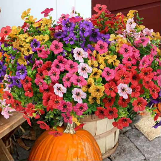 Artificial Flowering Plants With Lasting Color