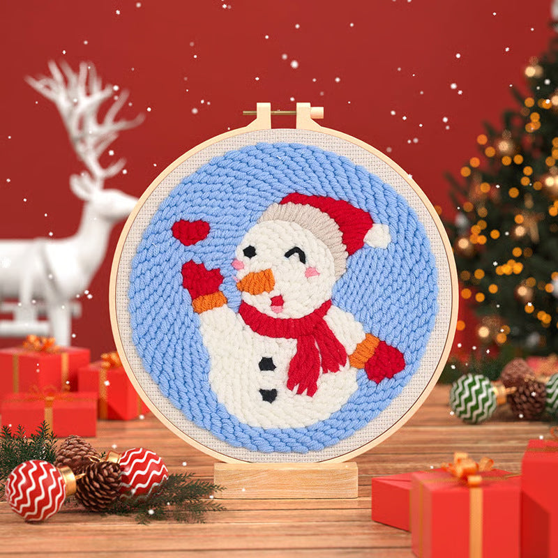 Kit de bordado navideño para decoración sentida
