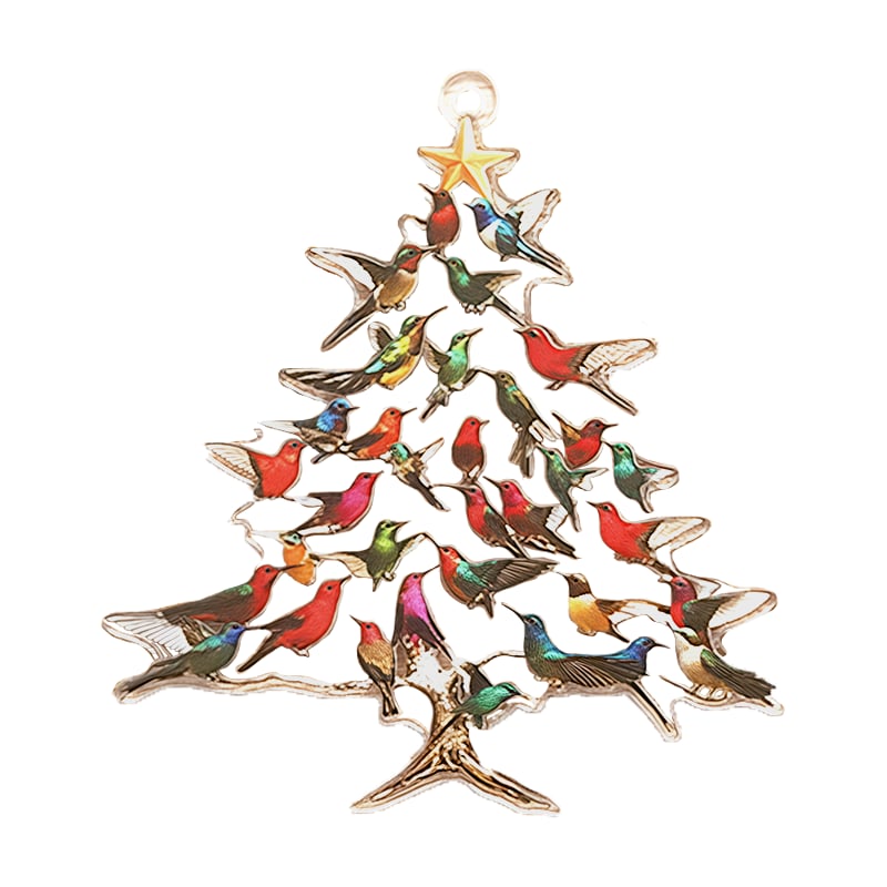 Kolibri-Tischornament mit festlichem Charme  