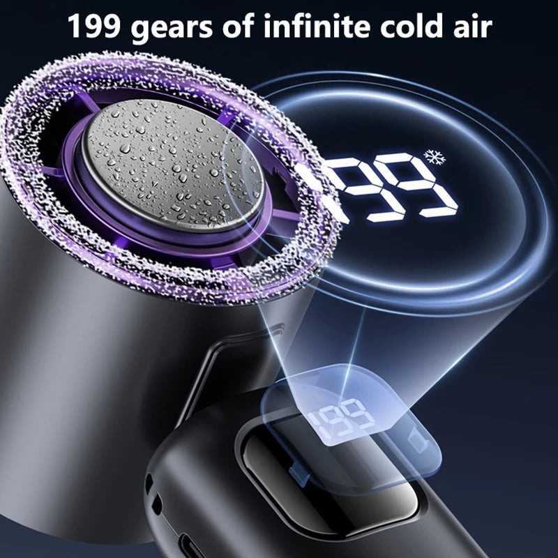 Turbo-Handventilator mit sofortiger Eis-Kühlung  