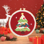 Kit de bordado navideño para decoración sentida