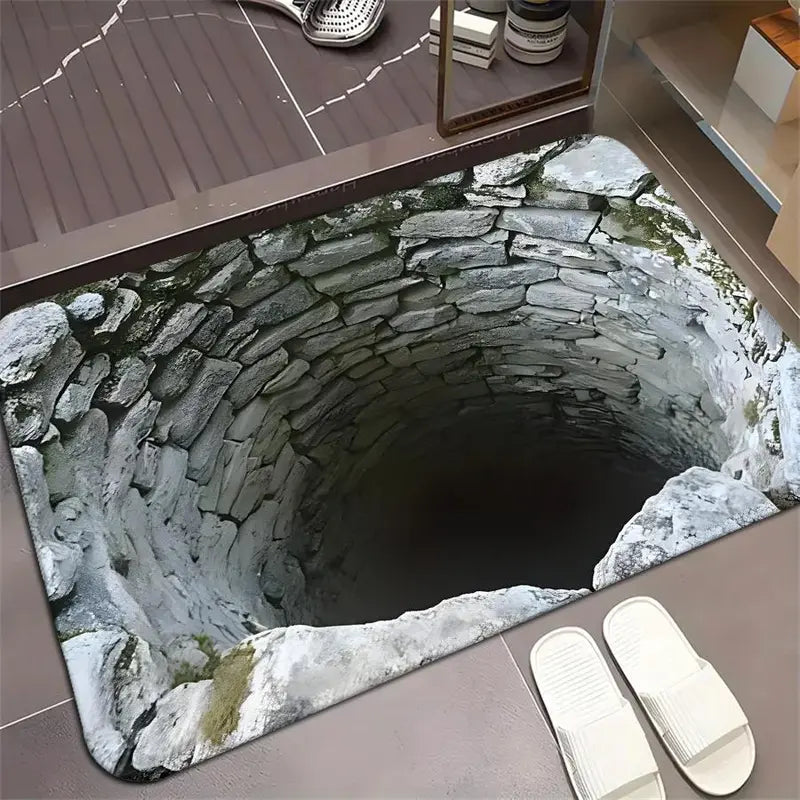 Paillasson Abysse sans fin avec illusion 3D
