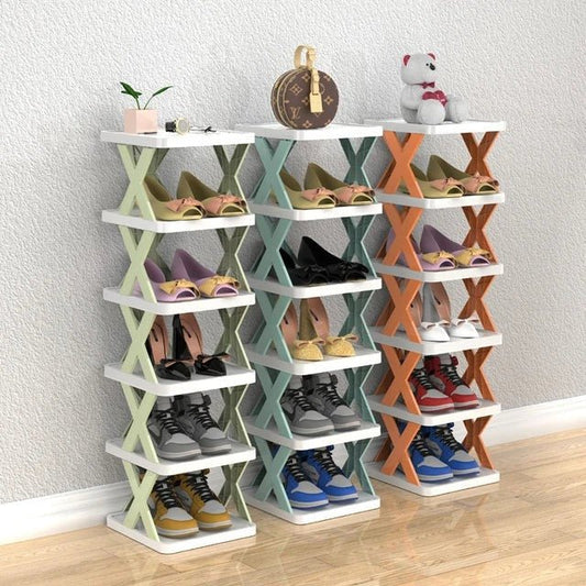 5/6-lagiges klappbares Schuhregal spart Platz  