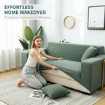 Soft Sofa Cover For An Artful Room Refresh