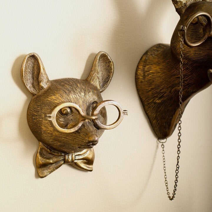 Verspielte Tierkopf-Wanddekoration – WallCritters