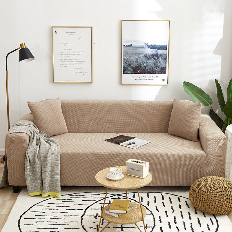 Soft Sofa Cover For An Artful Room Refresh