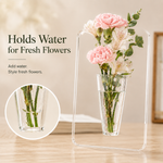 Acryl-Fotorahmen-Vase für persönliche Blüten